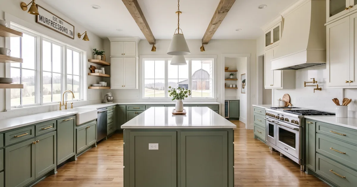 Cabinet paint colors trending in Murfreesboro kitchens for 2026