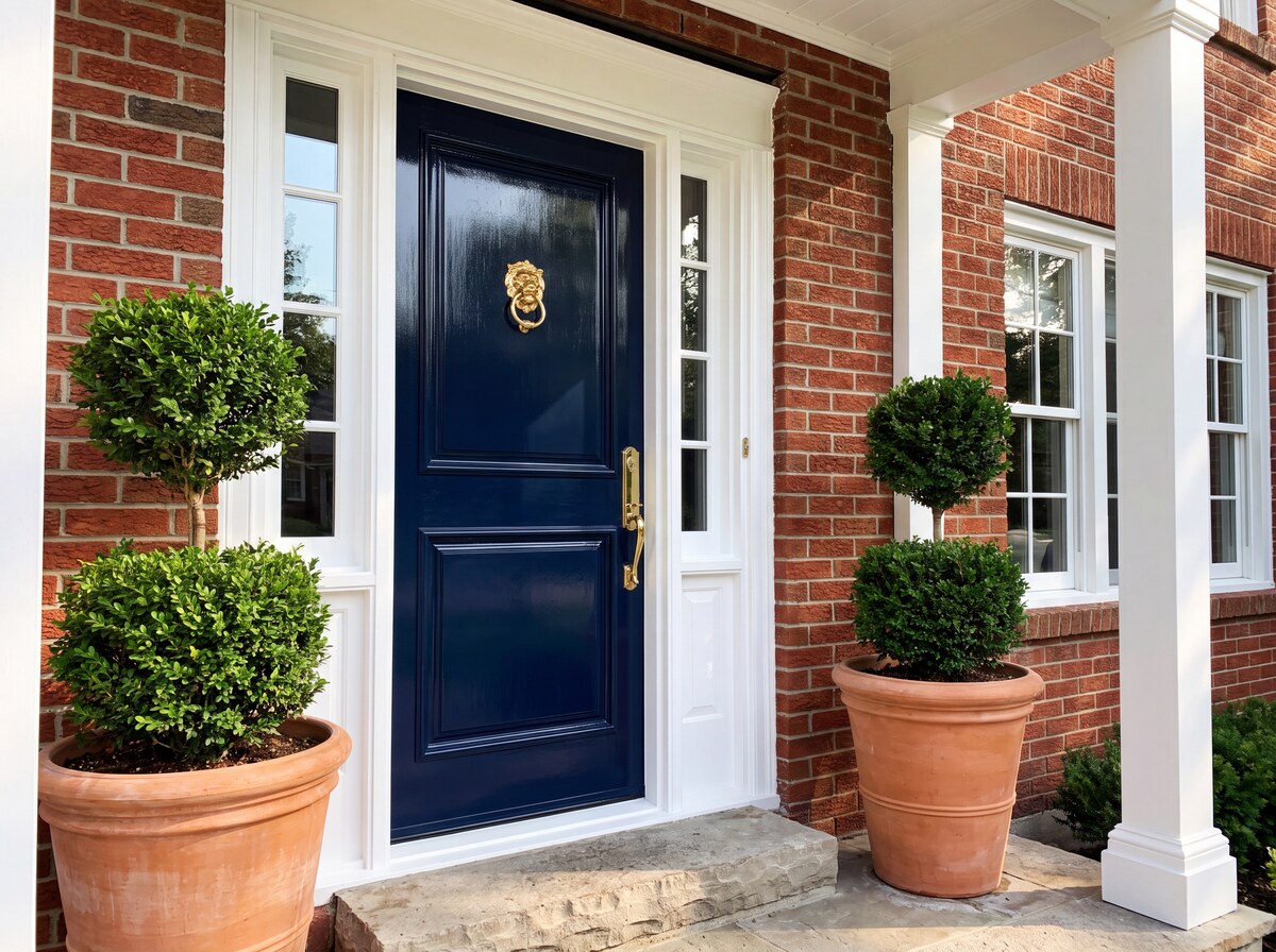 Front door and trim painting - Franklin, TN - Next Day Painting Murfreesboro